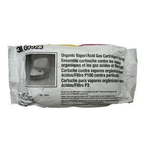3M 60923 Organic Vapor Acid Gas P100 Respirator Protection Replacement 02/2030..